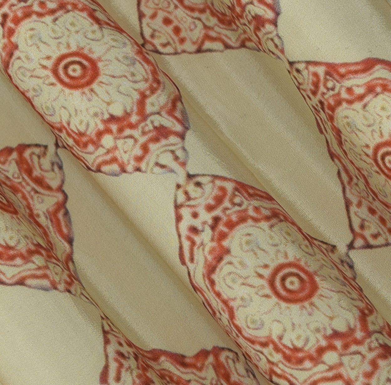 Multicolor Hydra Crepe Print Fabric