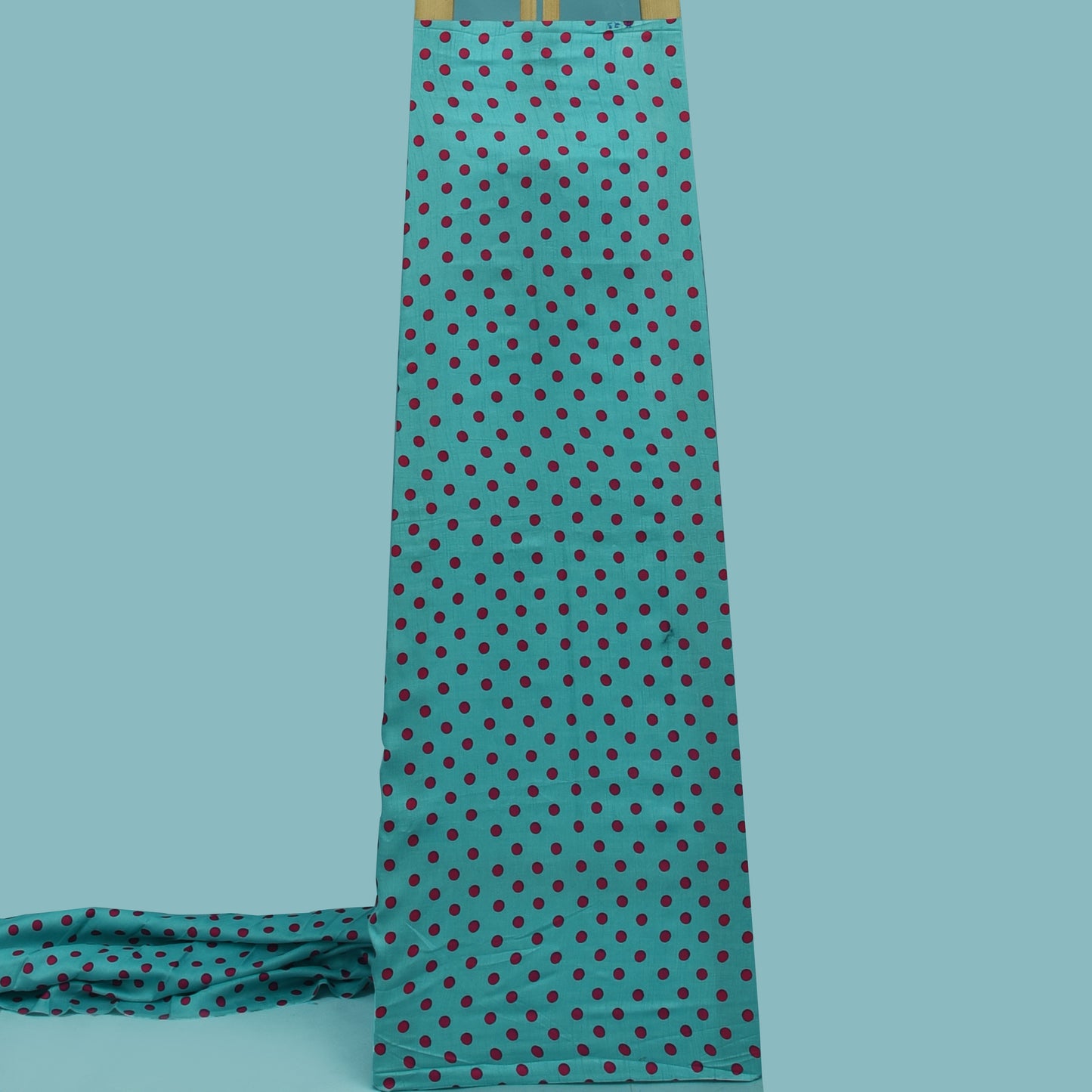 Multicolor Slub Chanderi Print Fabric