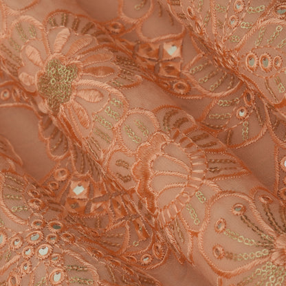 Georgette Embroidery Fabric