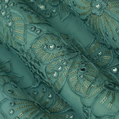 Georgette Embroidery Fabric