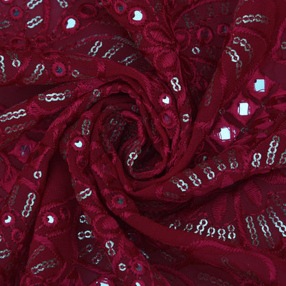 Georgette Embroidery Fabric