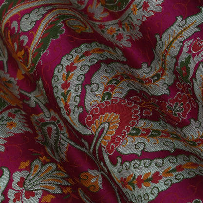 Multicolor Kimkhab Brocade Fabric