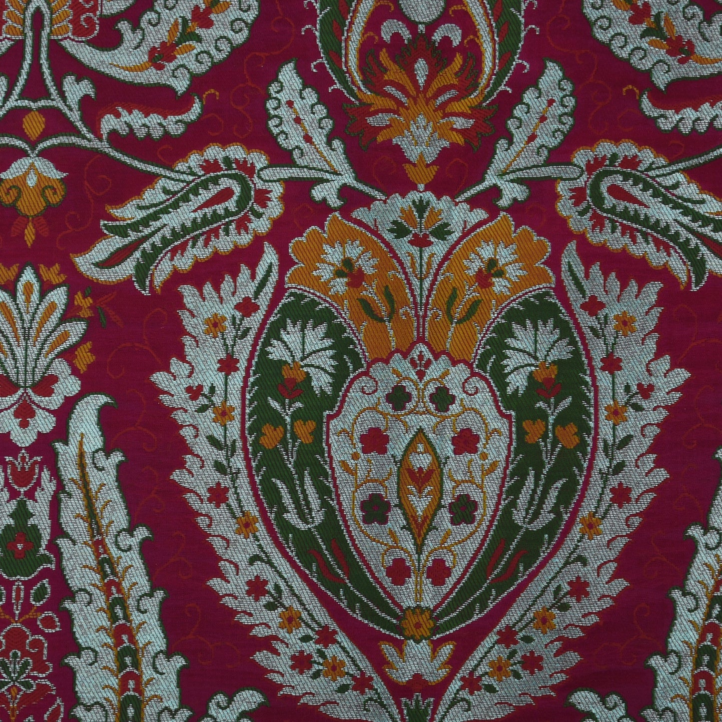 Multicolor Kimkhab Brocade Fabric