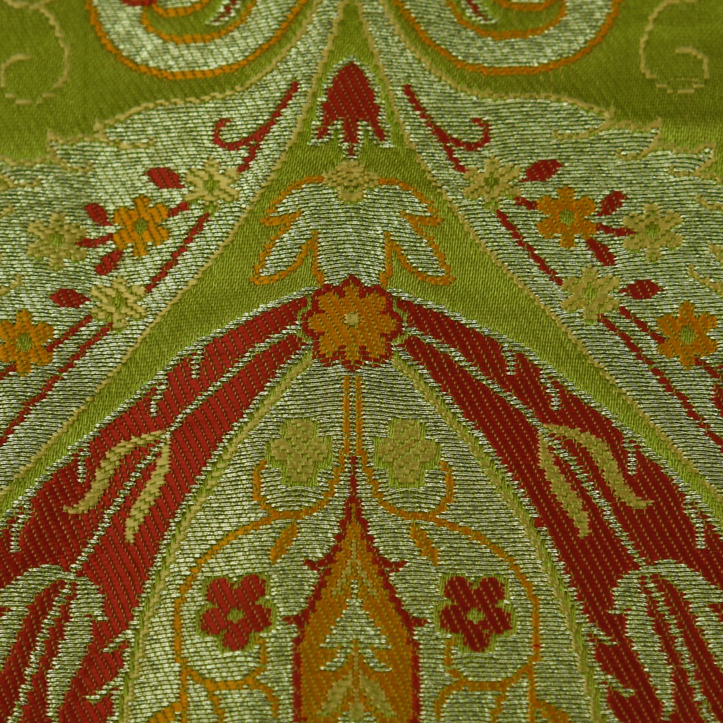 Multicolor Kimkhab Brocade Fabric