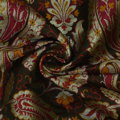 Multicolor Kimkhab Brocade Fabric