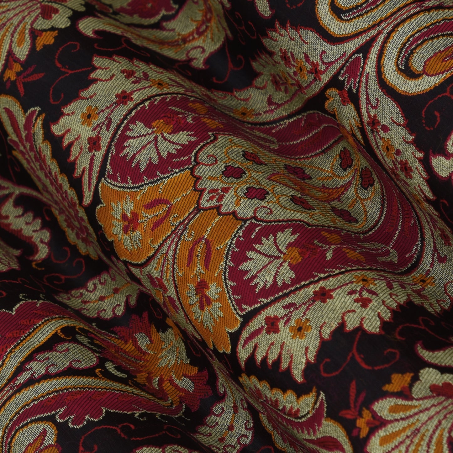 Multicolor Kimkhab Brocade Fabric