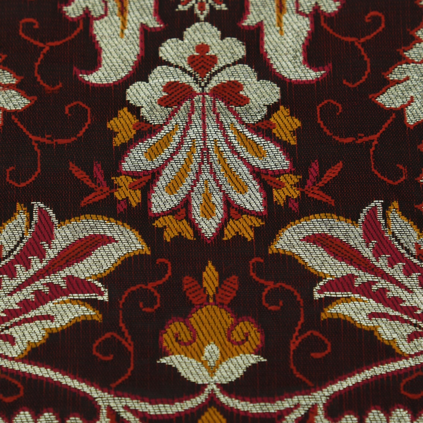 Multicolor Kimkhab Brocade Fabric