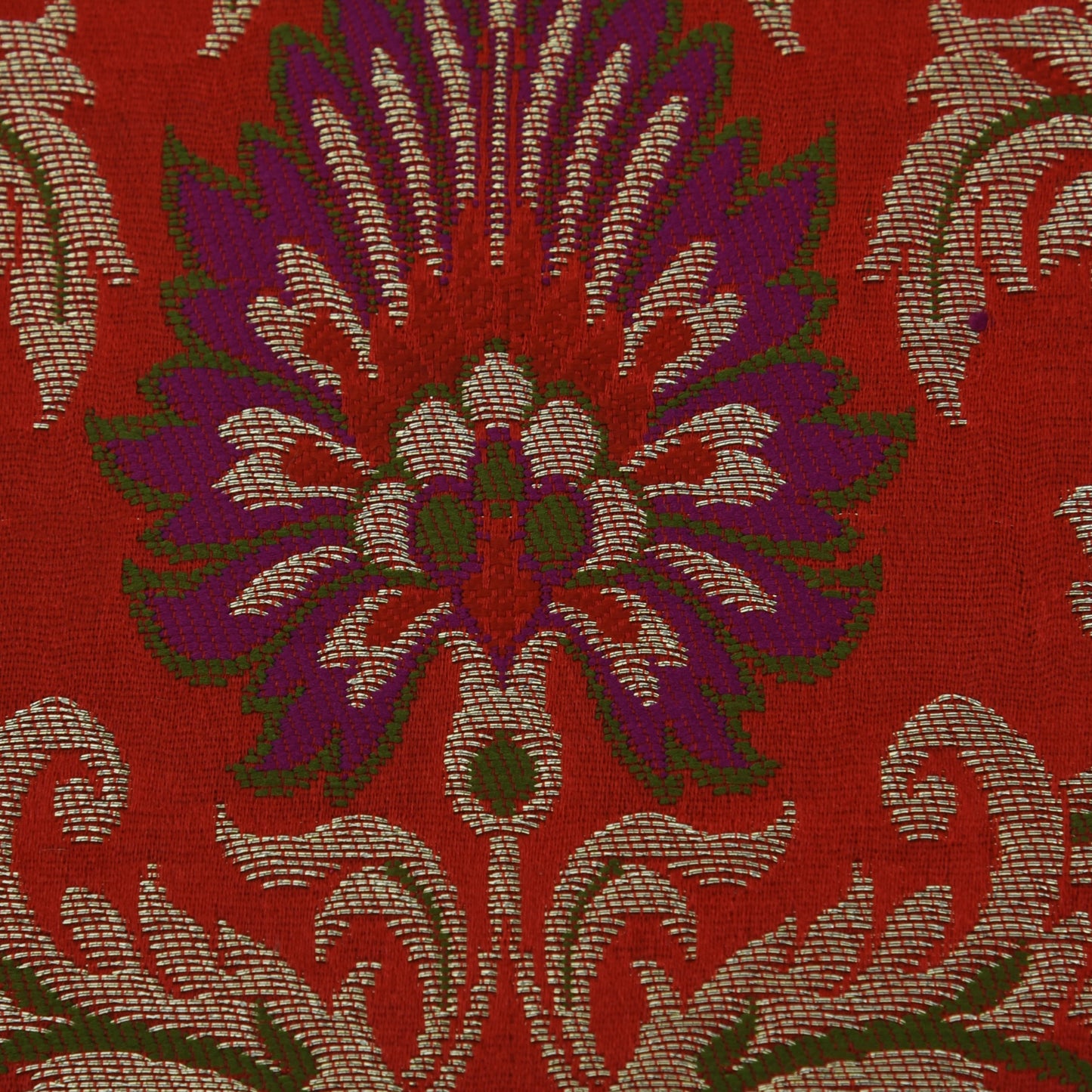 Multicolor Kimkhab Brocade Fabric