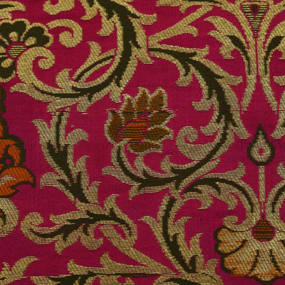 Multicolor Kimkhab Brocade Fabric