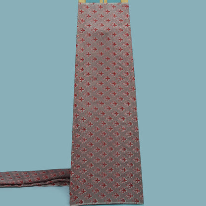 Multicolor Slub Chanderi Print Febric