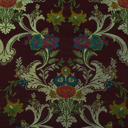 Multicolor Kimkhab Brocade Fabric