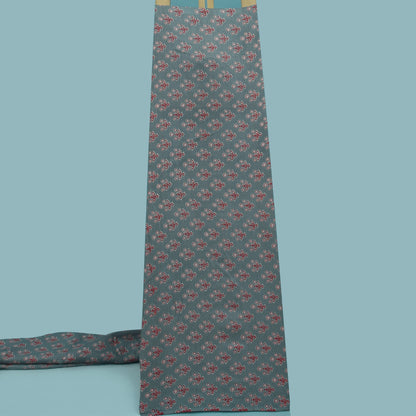 Multicolor Slub Chanderi Print Febric