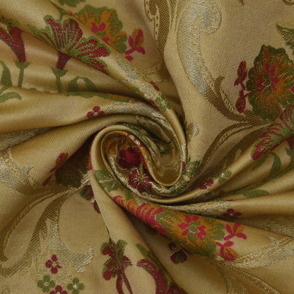 Multicolor Kimkhab Brocade Fabric