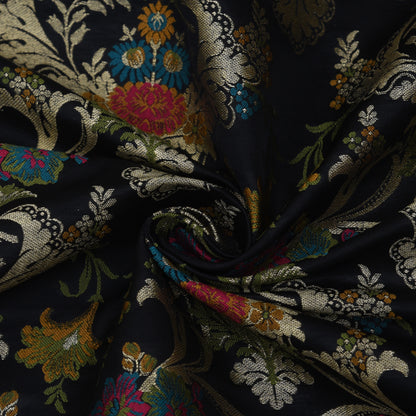 Multicolor Kimkhab Brocade Fabric