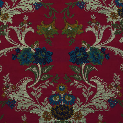 Multicolor Kimkhab Brocade Fabric