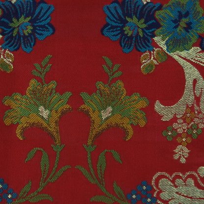 Multicolor Kimkhab Brocade Fabric