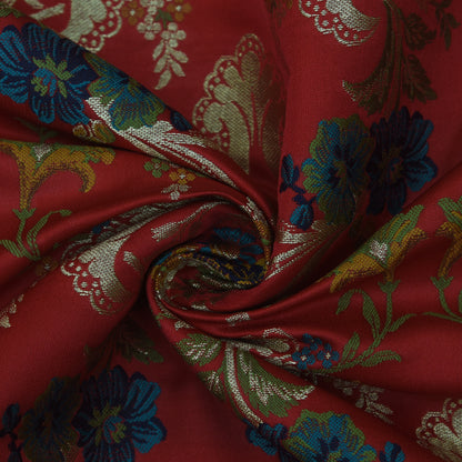 Multicolor Kimkhab Brocade Fabric