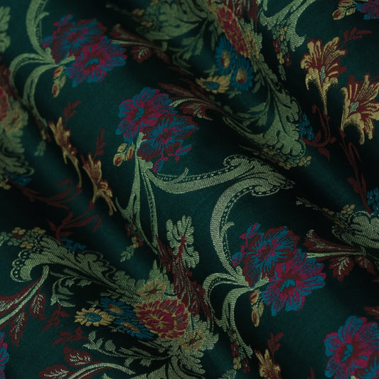 Multicolor Kimkhab Brocade Fabric