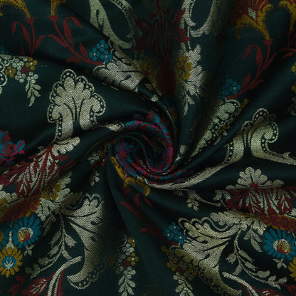 Multicolor Kimkhab Brocade Fabric