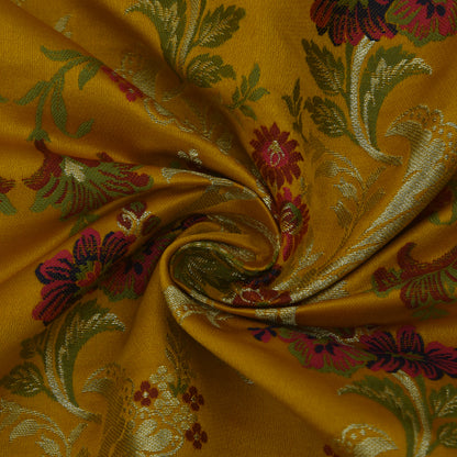 Multicolor Kimkhab Brocade Fabric