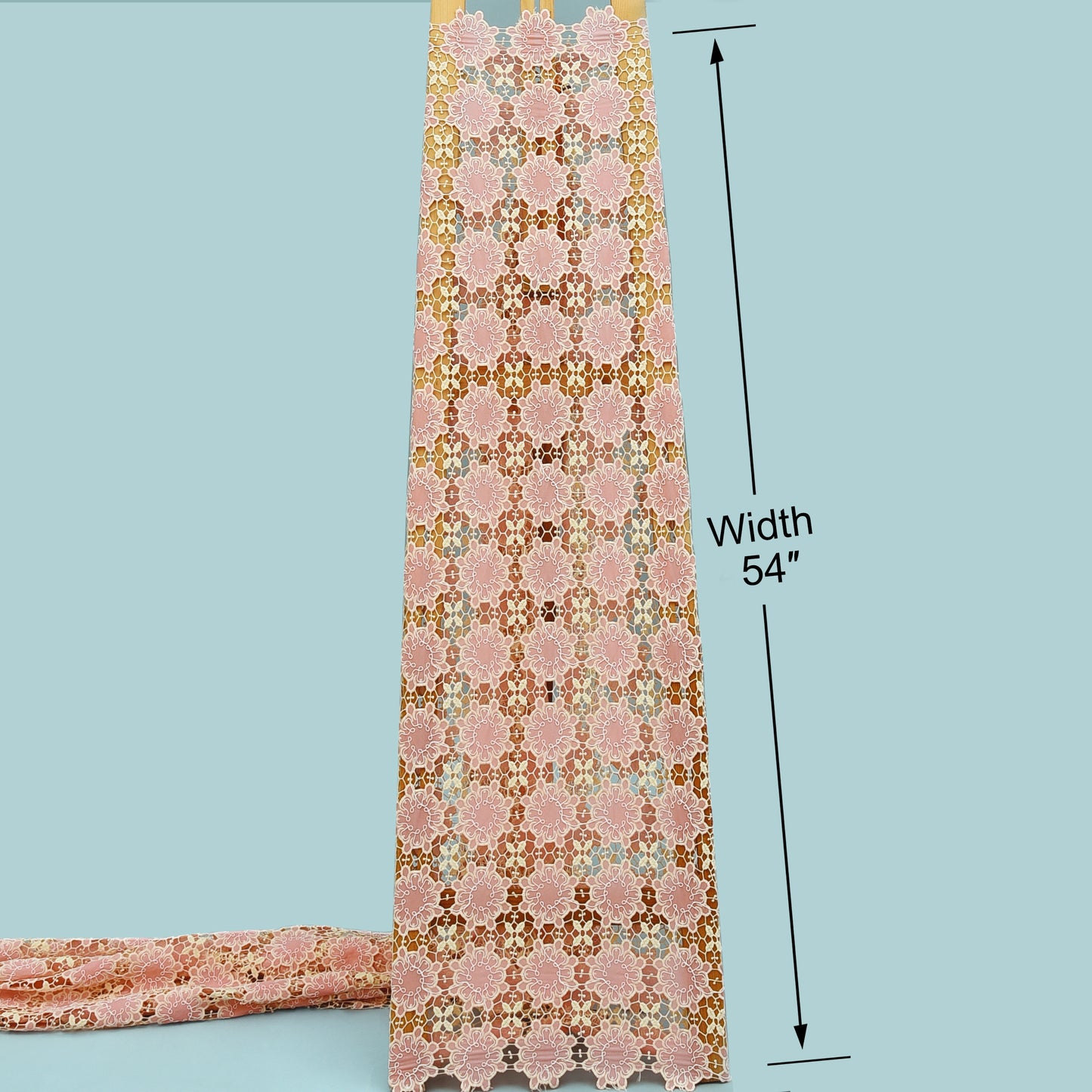 Crepe Cut Work Embroidery Fabric