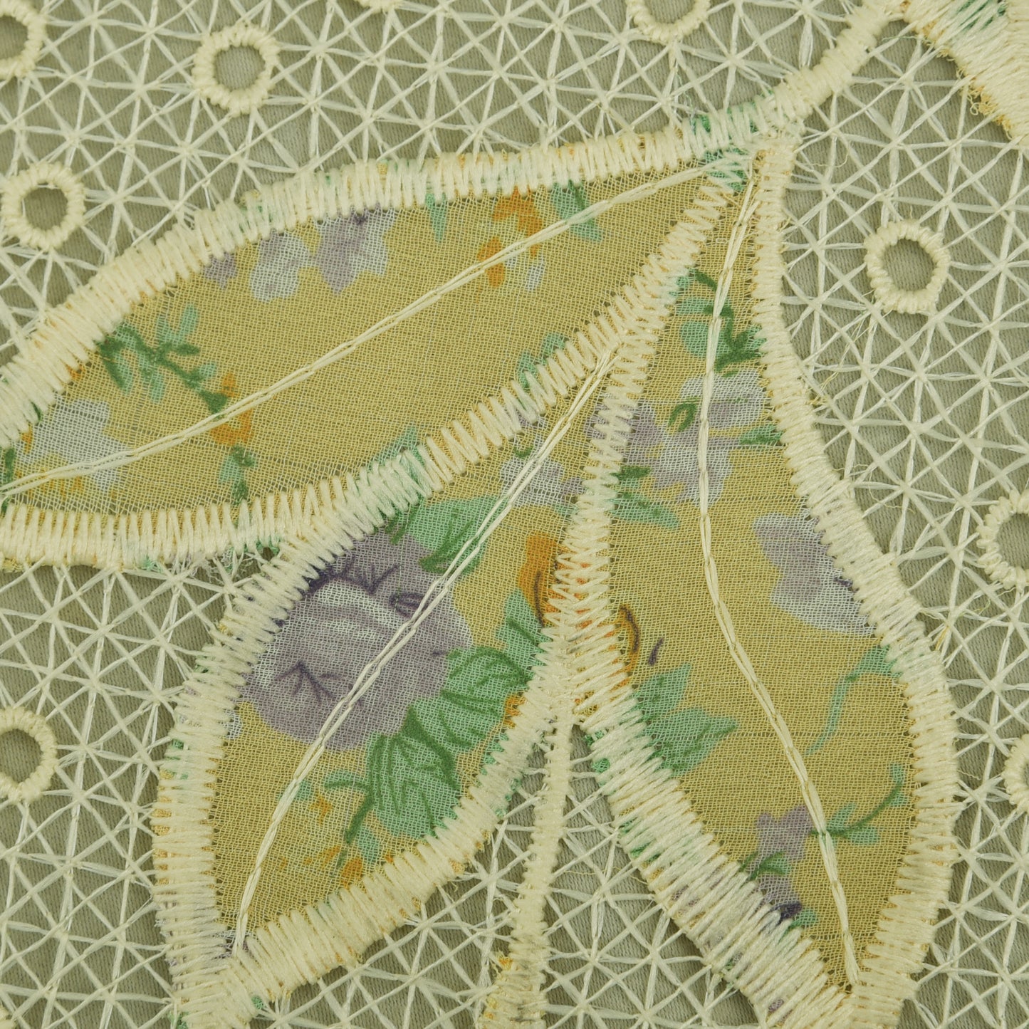 Georgette Patch Print Embroidery Fabric