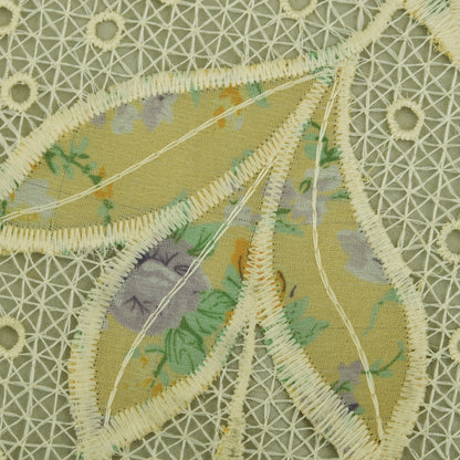 Georgette Patch Print Embroidery Fabric