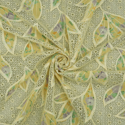 Georgette Patch Print Embroidery Fabric