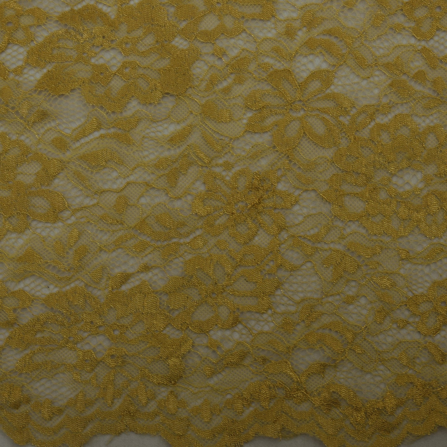 Beige Color Chantilly Lace Fabric