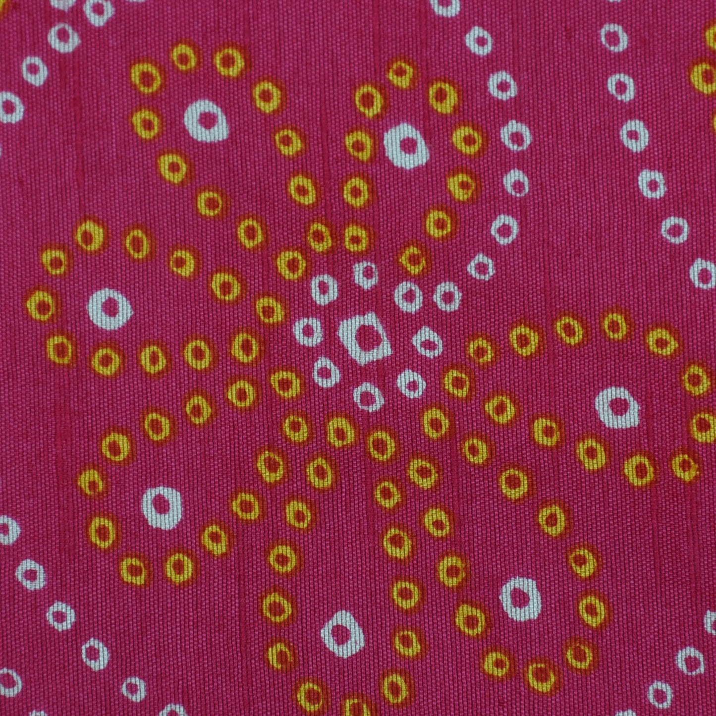 Multicolor Slub Chanderi Print Fabric