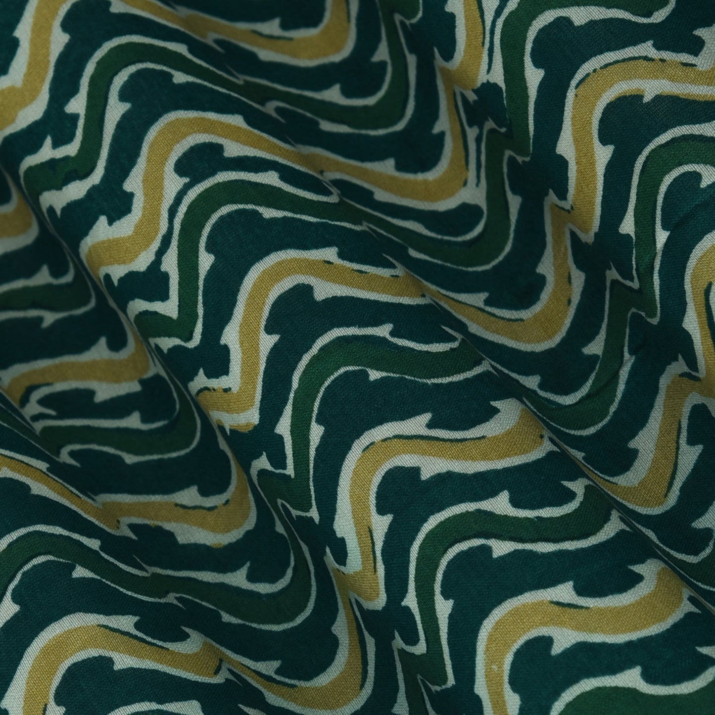 Multicolor Chanderi Print Fabric