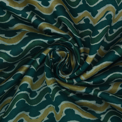 Multicolor Chanderi Print Fabric