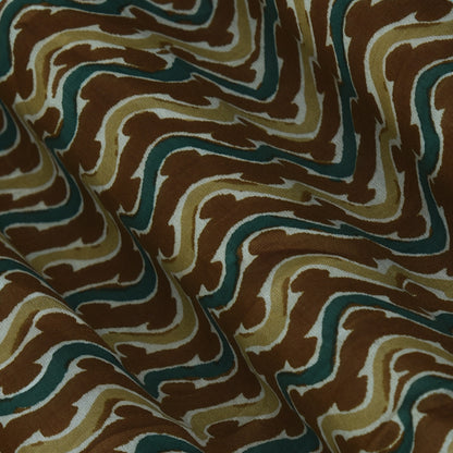 Multicolor Chanderi Print Fabric