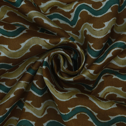 Multicolor Chanderi Print Fabric