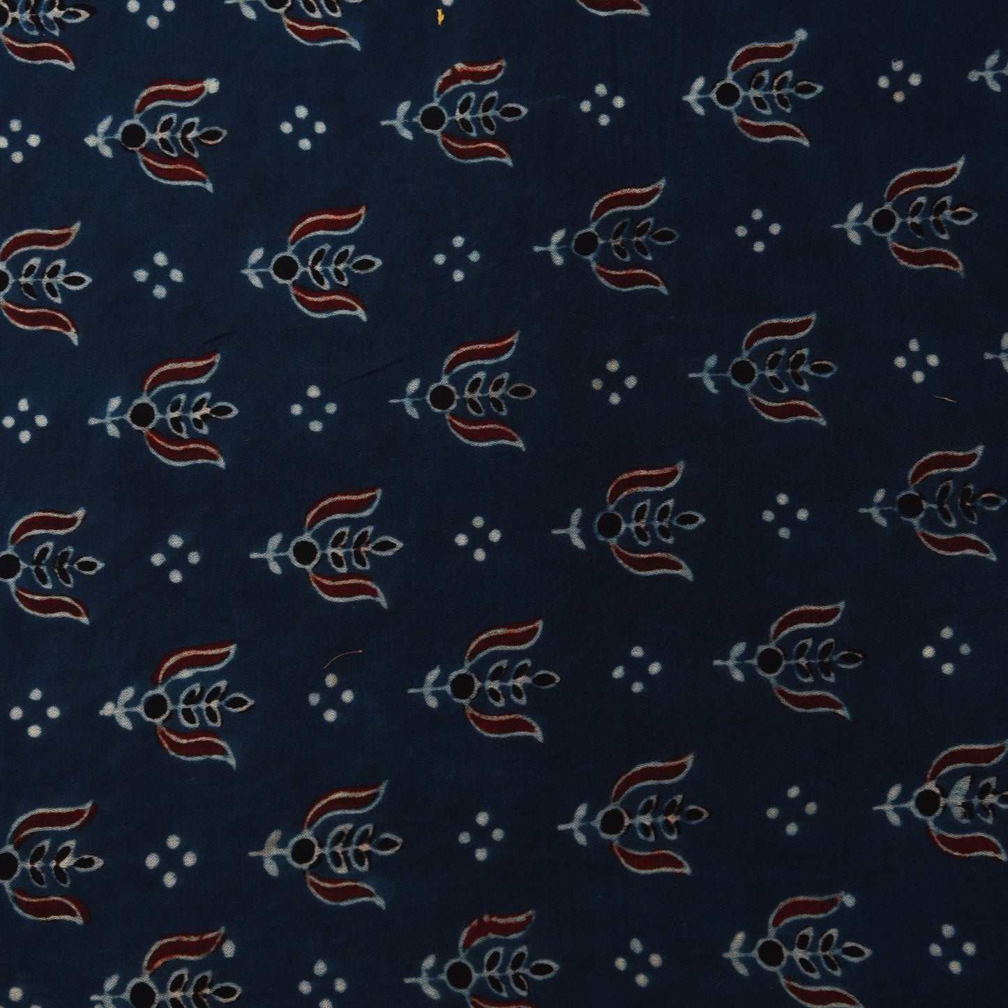 Multicolor Bember Satin Modal Ajrakh Print Fabric