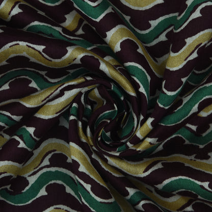 Multicolor Chanderi Print Fabric