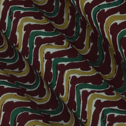 Multicolor Chanderi Print Fabric