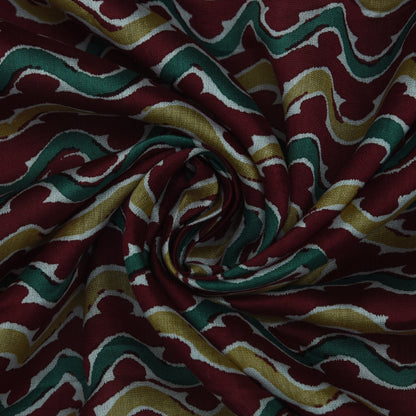 Multicolor Chanderi Print Fabric