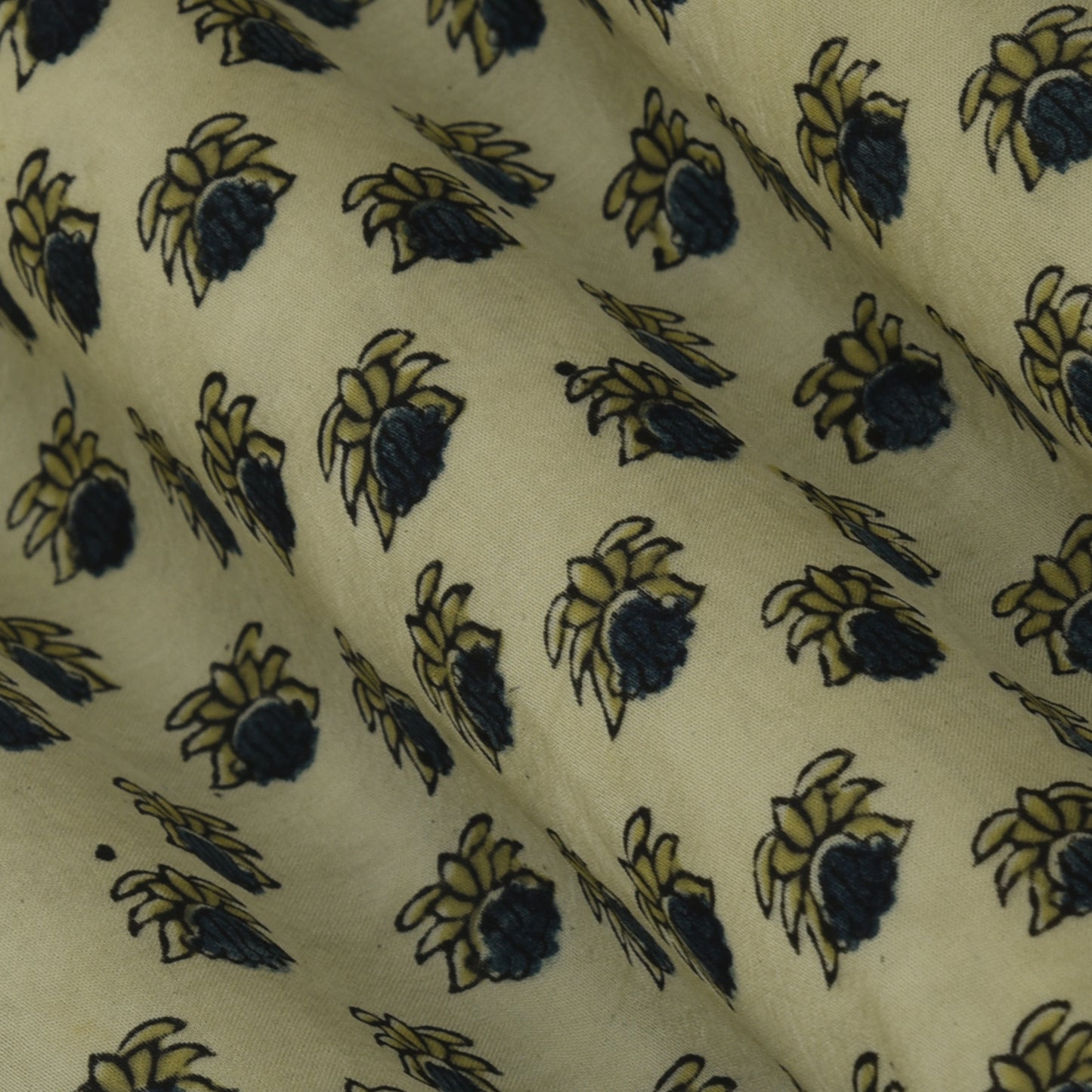 Multicolor Bember Satin Modal Ajrakh Print Fabric