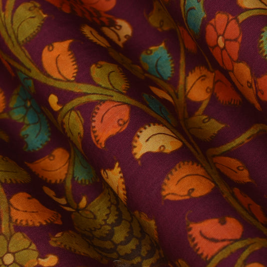 Multicolor Chanderi Print Fabric