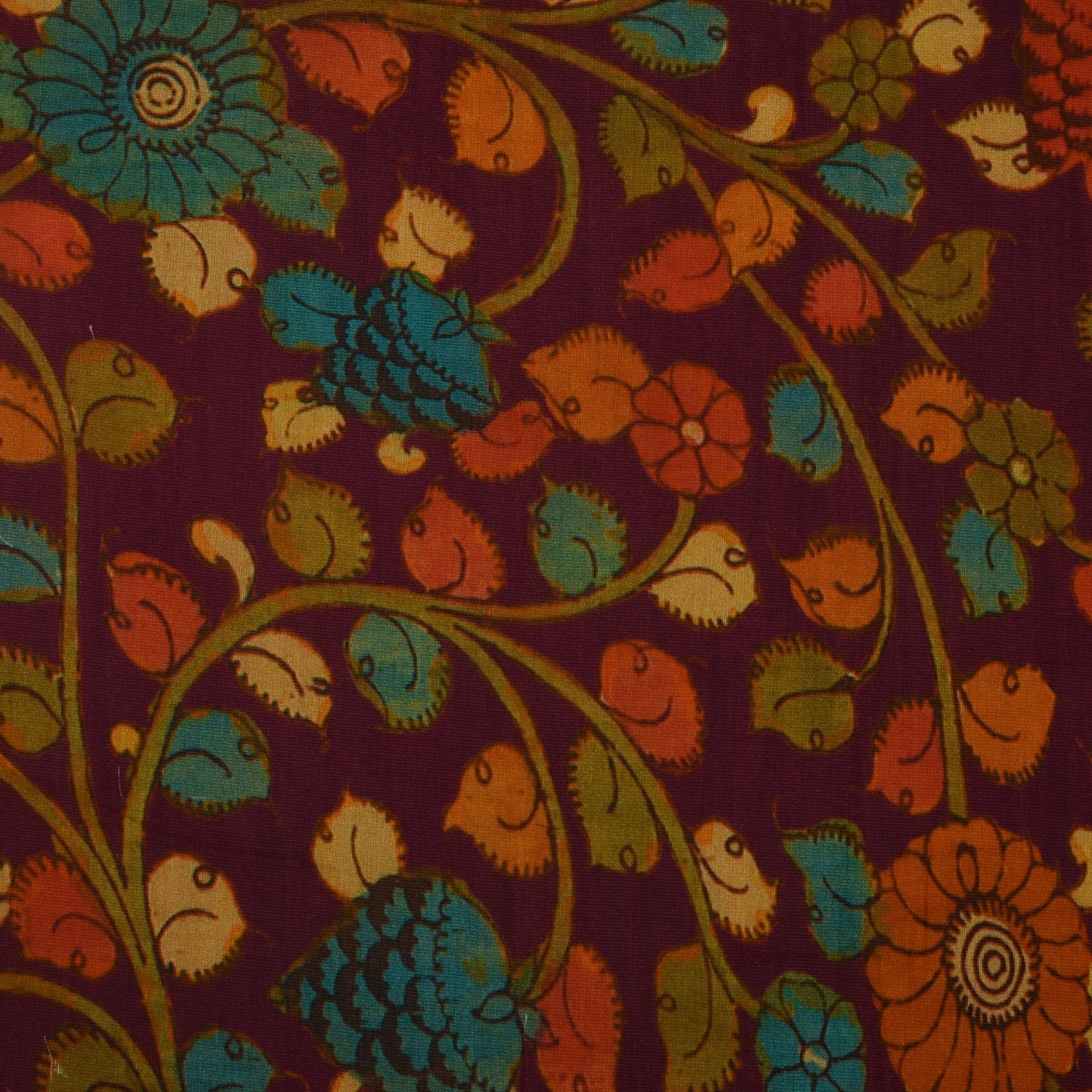 Multicolor Chanderi Print Fabric