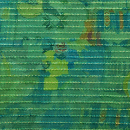 Multicolor Chanderi Tissue Embroidery Fabric