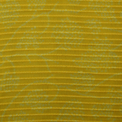 Yellow Color Chanderi Tissue Embroidery Fabric