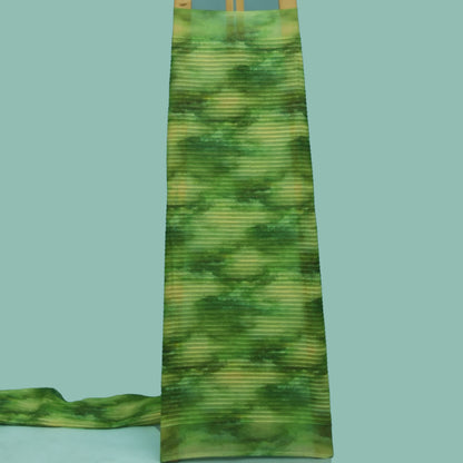 Multicolor Chanderi Tissue Embroidery Fabric