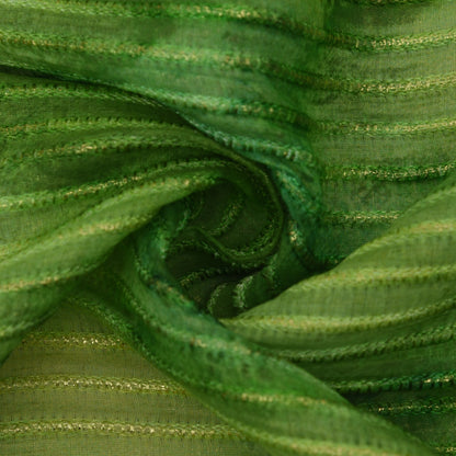 Multicolor Chanderi Tissue Embroidery Fabric