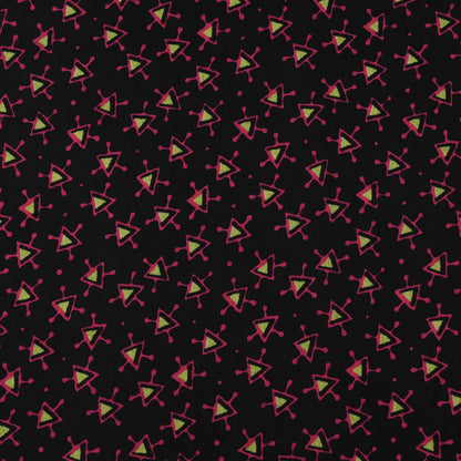 Multicolor Slub Chanderi  Print Fabric