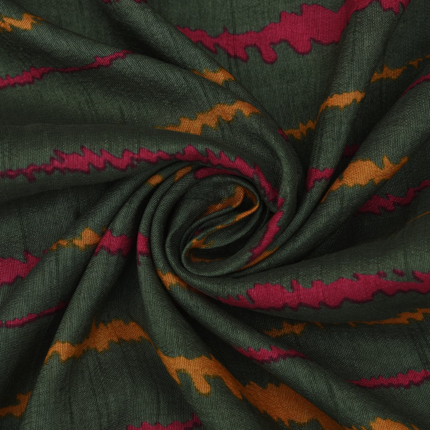 Multicolor Slub Chanderi  Print Fabric