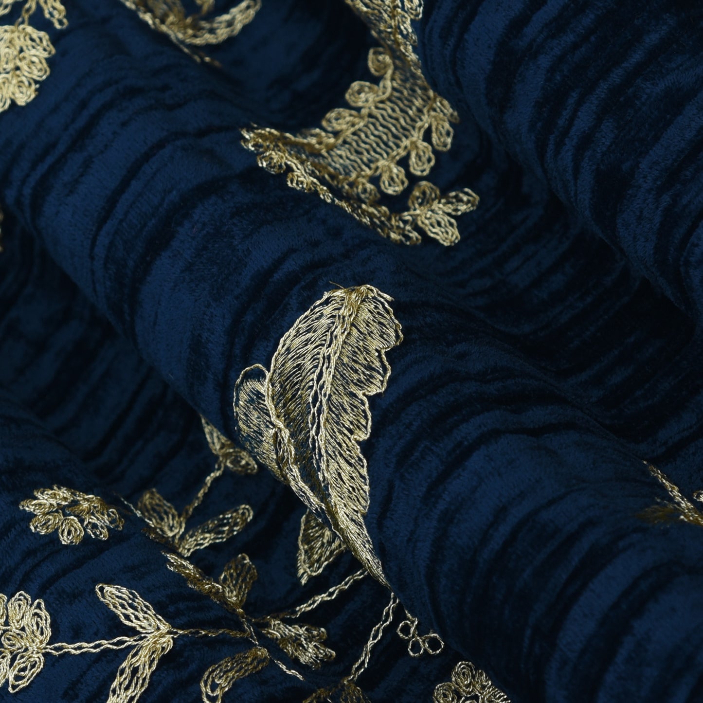 Crush Velvet Embroidery Fabric