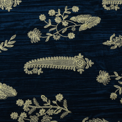 Crush Velvet Embroidery Fabric