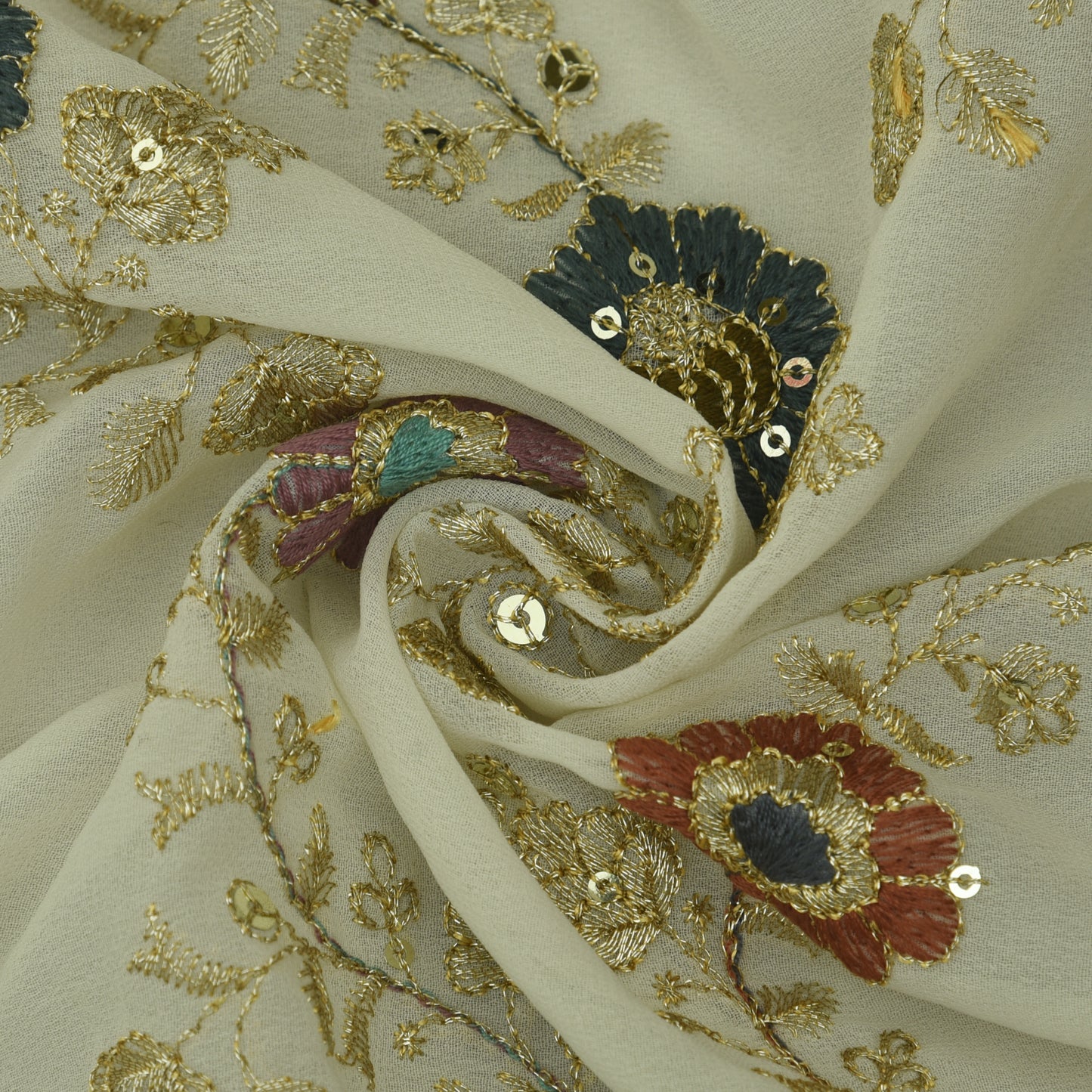 Georgette Embroidery Fabric